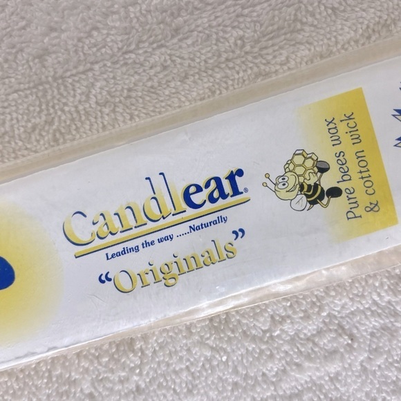 Candlear Handmade Bees Wax Cotton Wick Ear Candles x4 - Picture 1 of 8